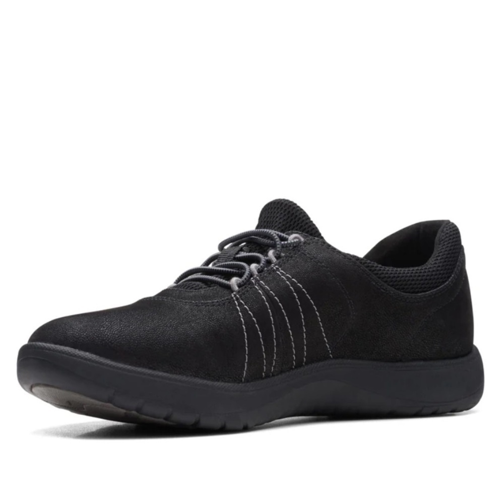 Clarks Women's Cloudstepper Adella Stroll Slip-On Comfort Shoes Black Size 9